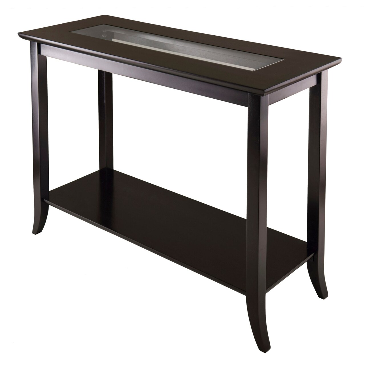 Contemporary Home Living 40" Espresso Brown Contemporary Rectangular Console Table